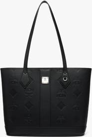 MCM Small New Liz Shopper in Embossed Monogram Leather