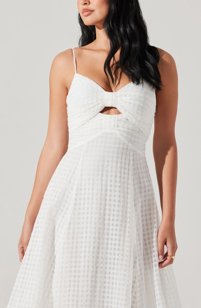 ASTR the Label Celina A-Line Midi Dress, Alternate, color, White