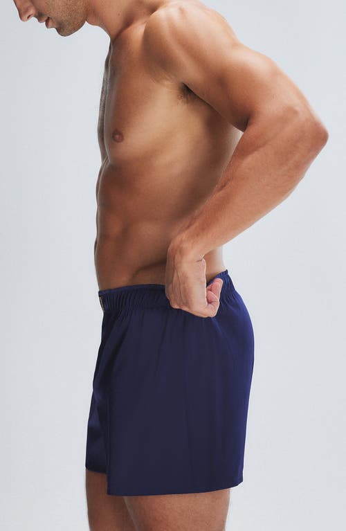 Savage X Fenty Savage X Satin Boxers In Blue