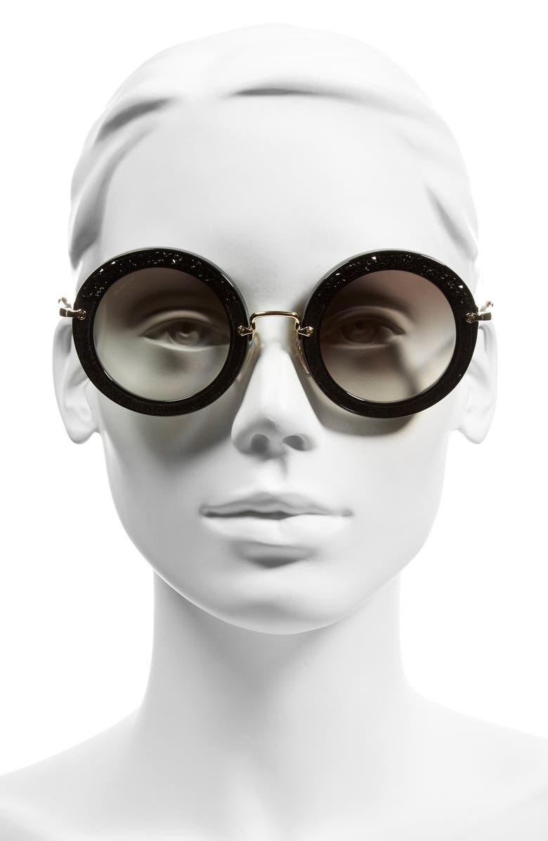 Miu Miu 49mm Round Sunglasses, Alternate, color,
