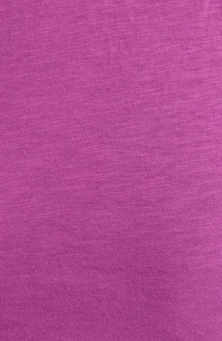 Eileen Fisher Easy Organic Cotton V-Neck T-Shirt, Alternate, color, Grape