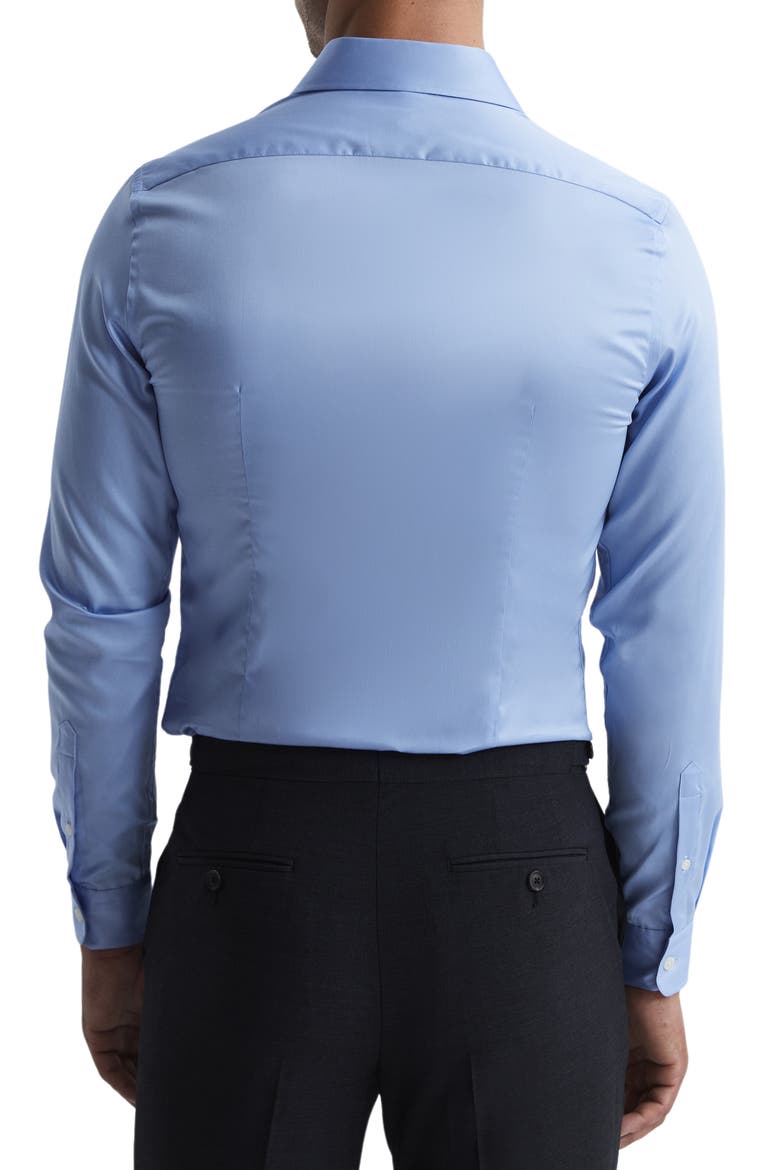 Men's Remote Cotton Button-Up Shirt, Alternate, color, MID BLUE