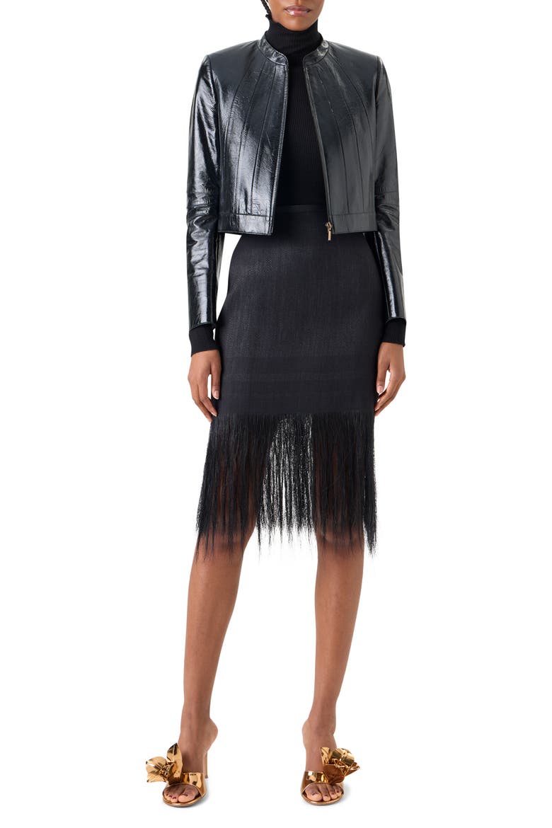 Patent Leather Jacket, Alternate, color, BLACK