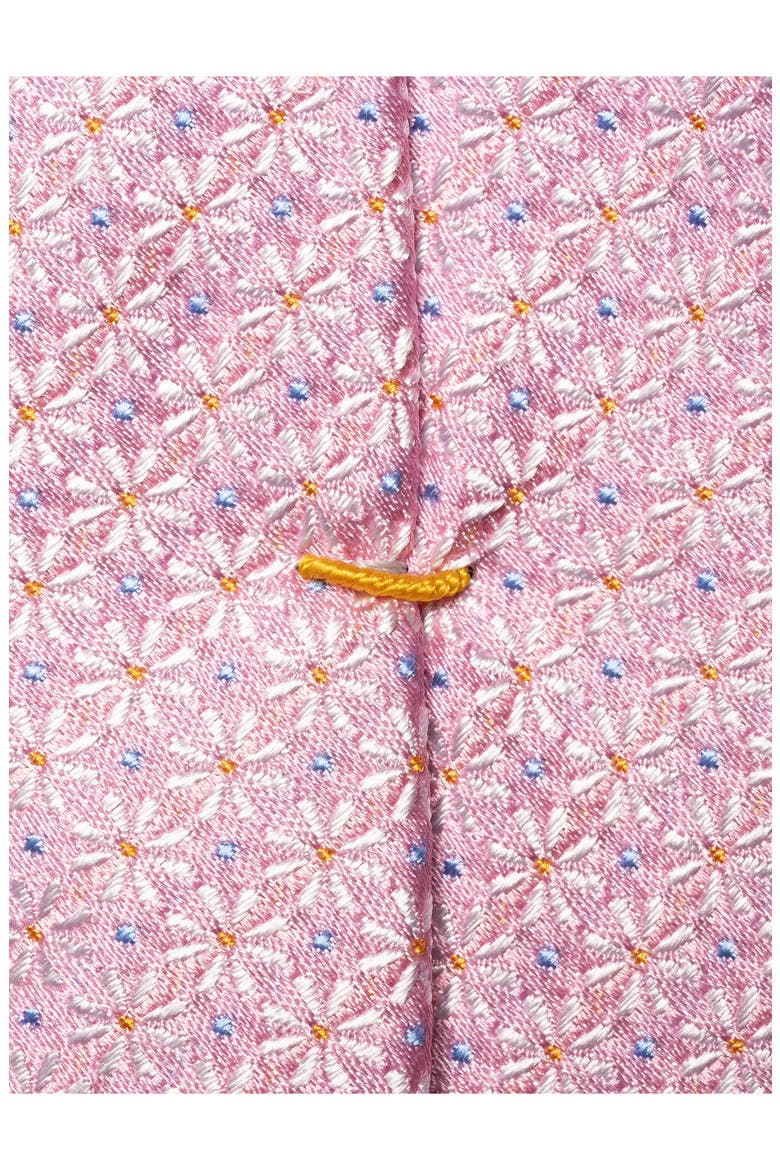 Floral Silk Tie, Alternate, color, MEDIUM PINK