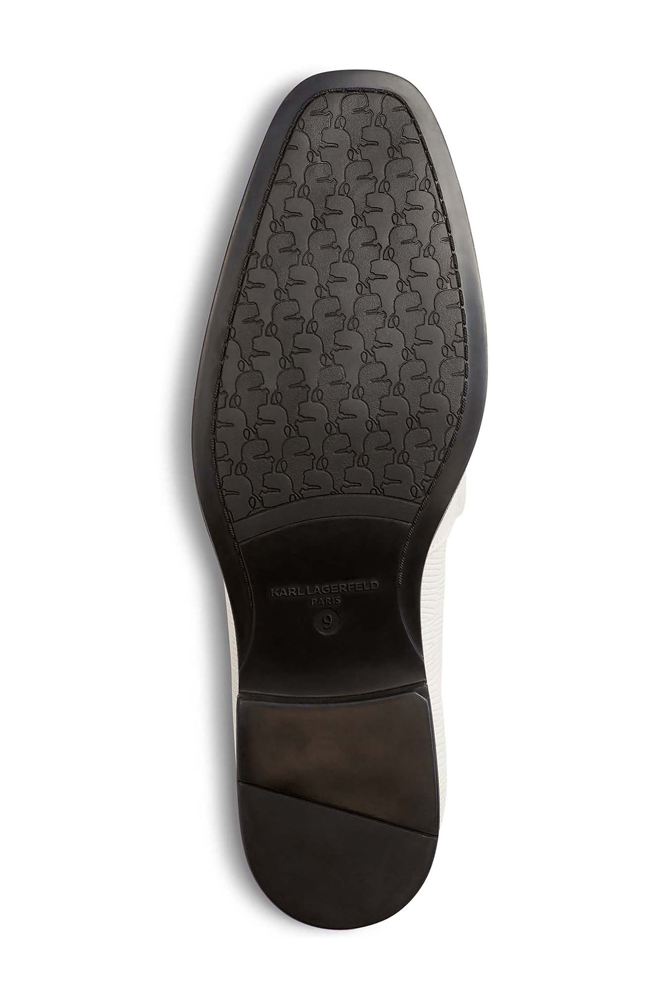 Embossed Leather Bit Loafer, Alternate, color, LIGHT GREY