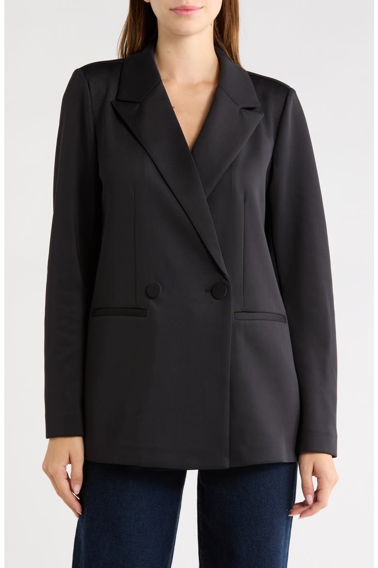 Sculpting 2.0 Double Breasted Blazer, Main, color, BLACK001