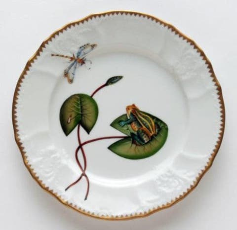 Frog On Lily Pad Salad Plate