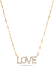 LANA Mini Love Diamond Pendant Necklace