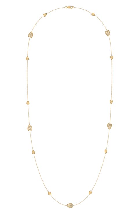 Avani Raindrop Diamond Station Necklace