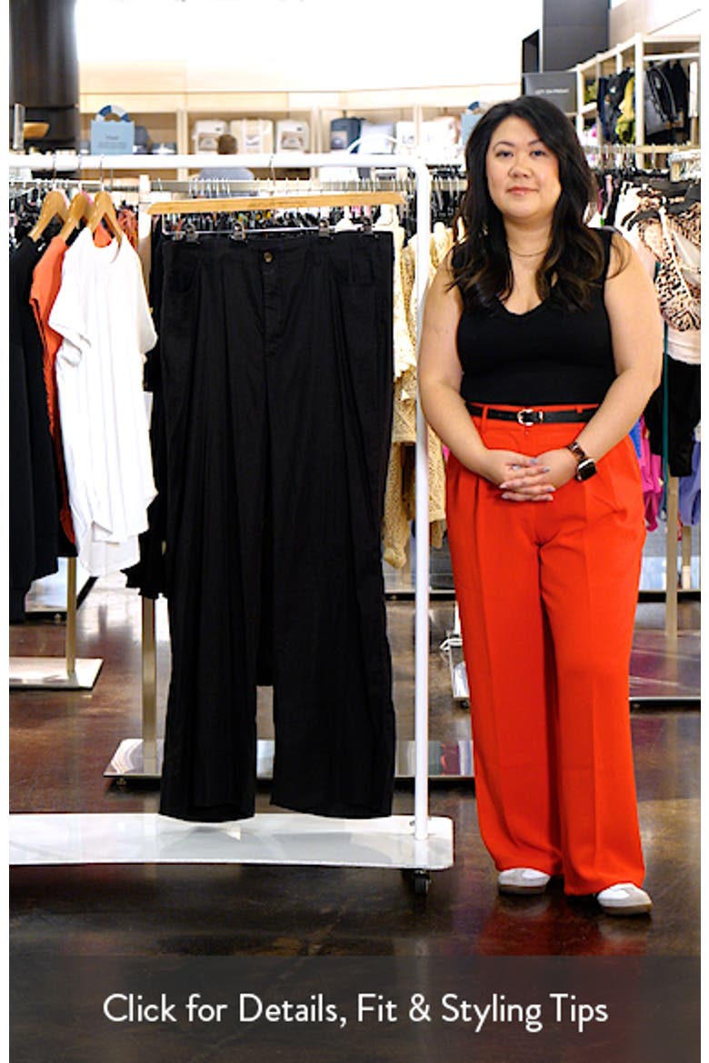 Linen Blend Wide Leg Pants video