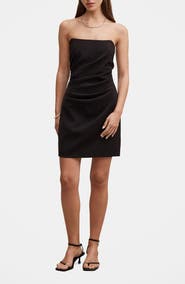 Ever New Rumi Pleated Strapless Minidress