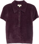 L'AGENCE Cirrus Cropped Polo Sweater