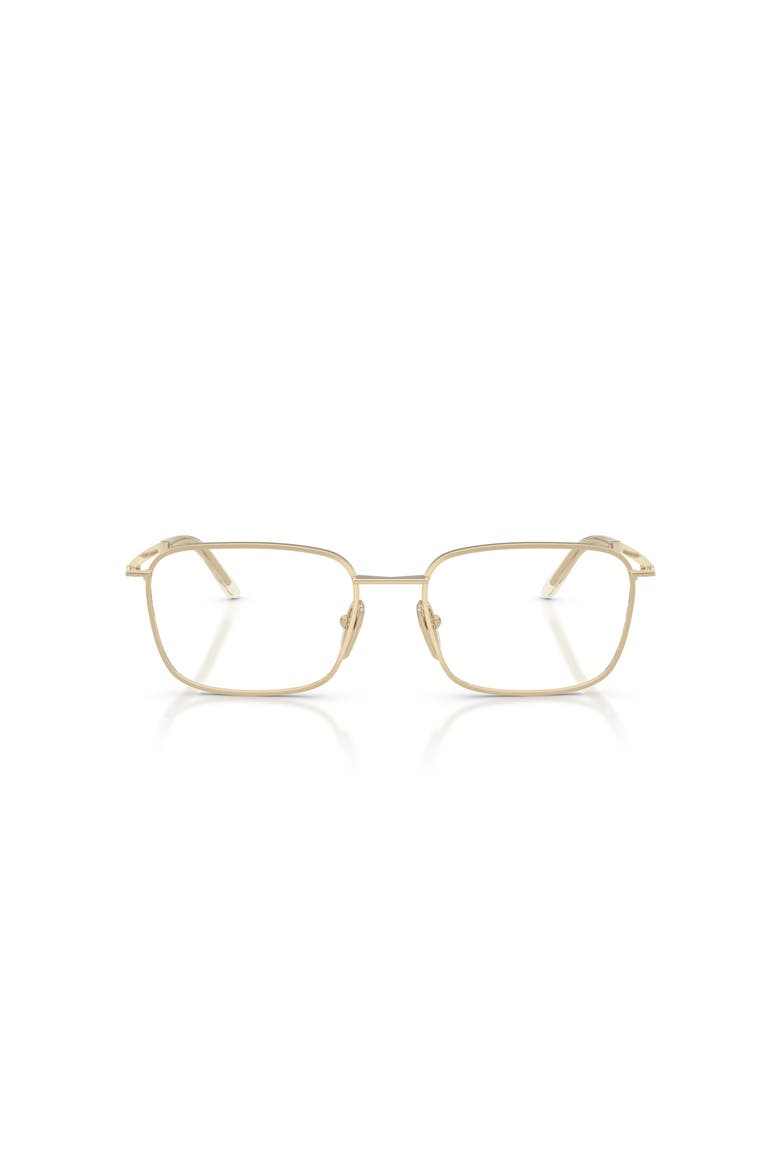 53mm Rectangle optical glasses, Alternate, color, Gold