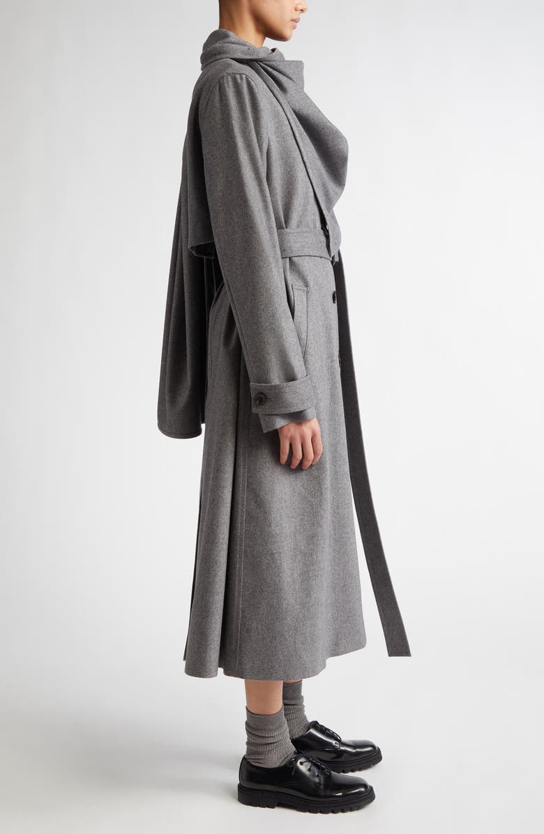 Maria McManus Stretch Wool & Cashmere Cloak Trench Coat, Alternate, color, 