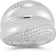 GLAZE JEWELRY Pavé Cubic Zirconia Statement Ring