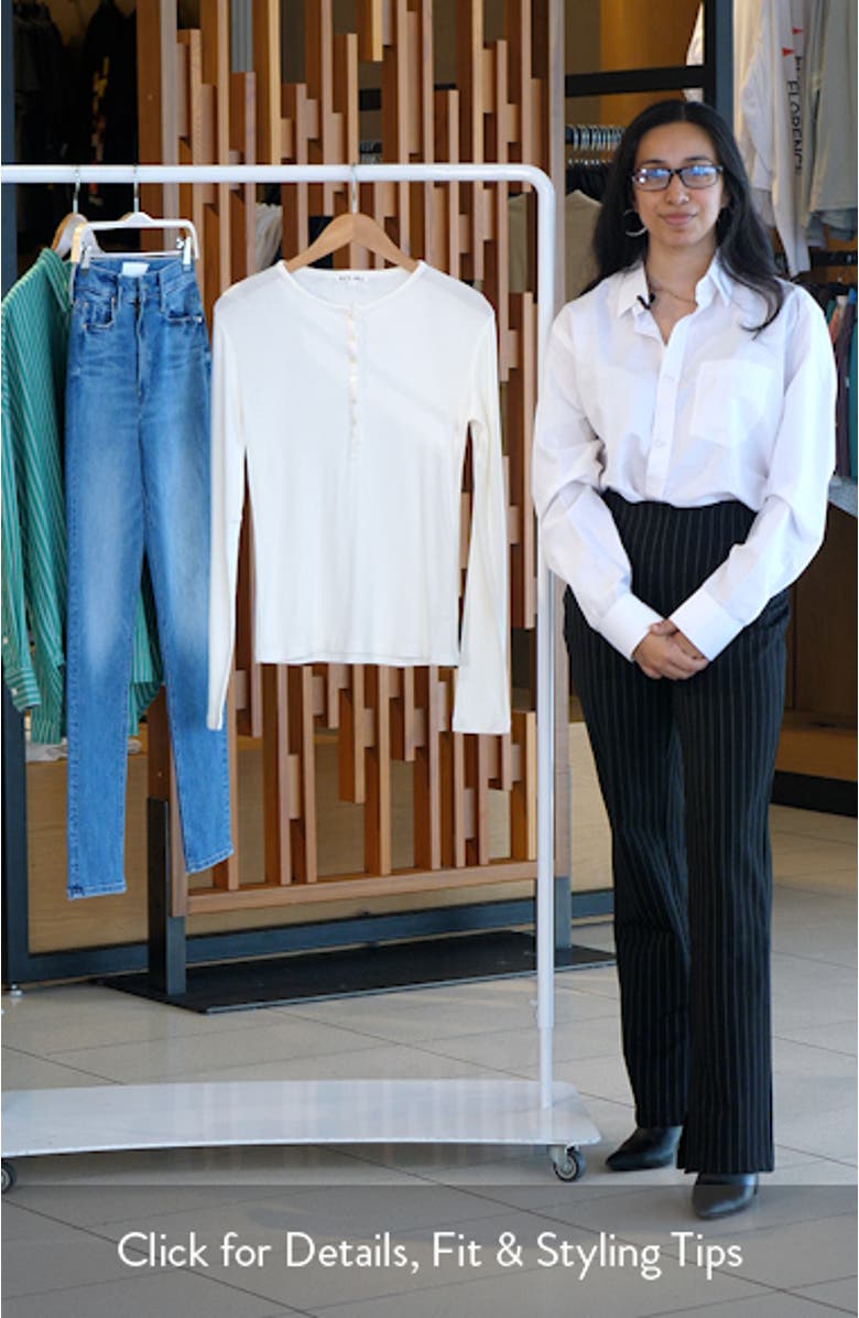 Laine Cotton Blend Rib Henley, sales video thumbnail