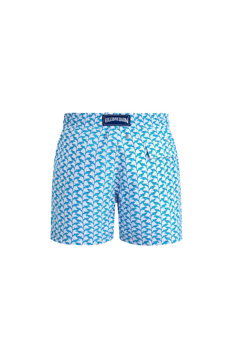 Vilebrequin Swim Shorts Net Sharks, Alternate, color, White