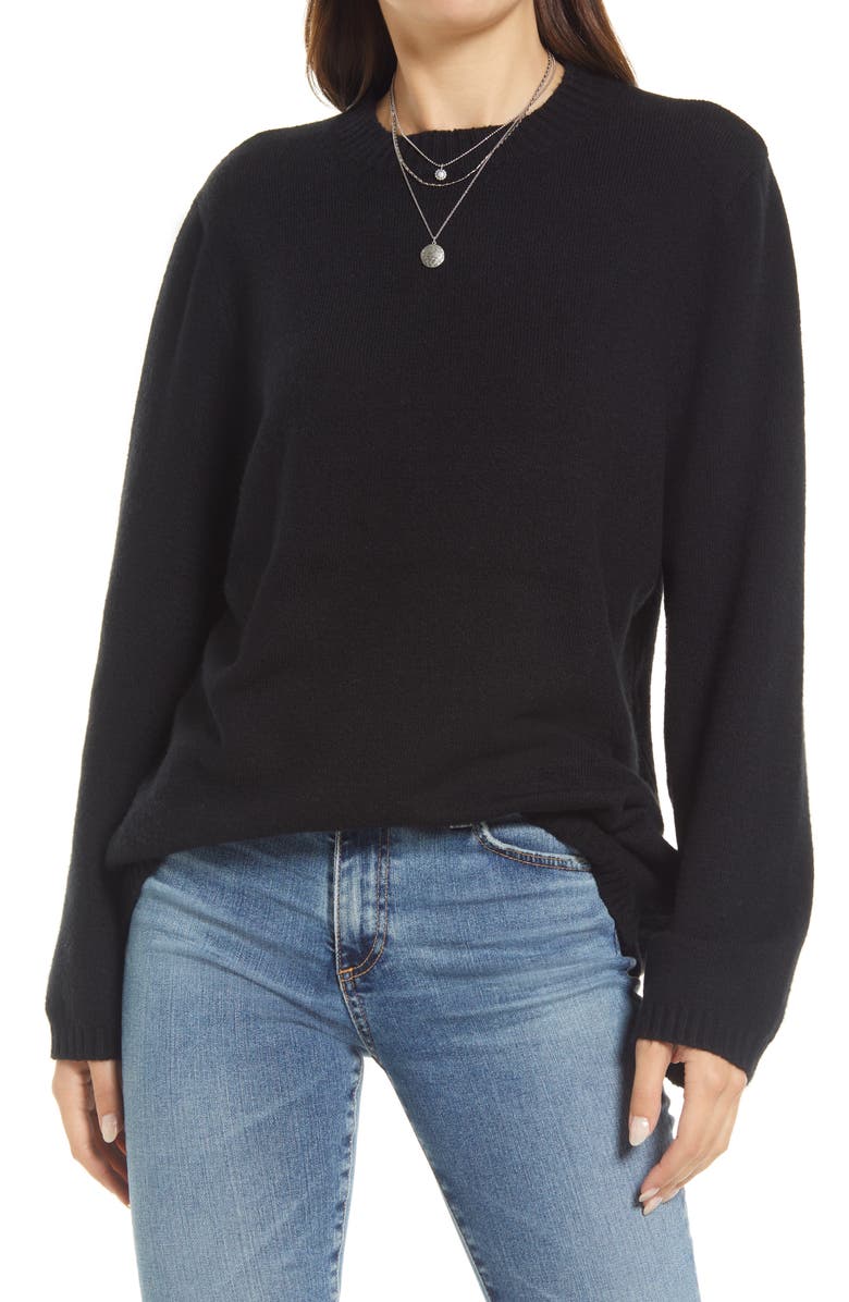 Treasure & Bond Cozy Crewneck Sweater, Main, color,