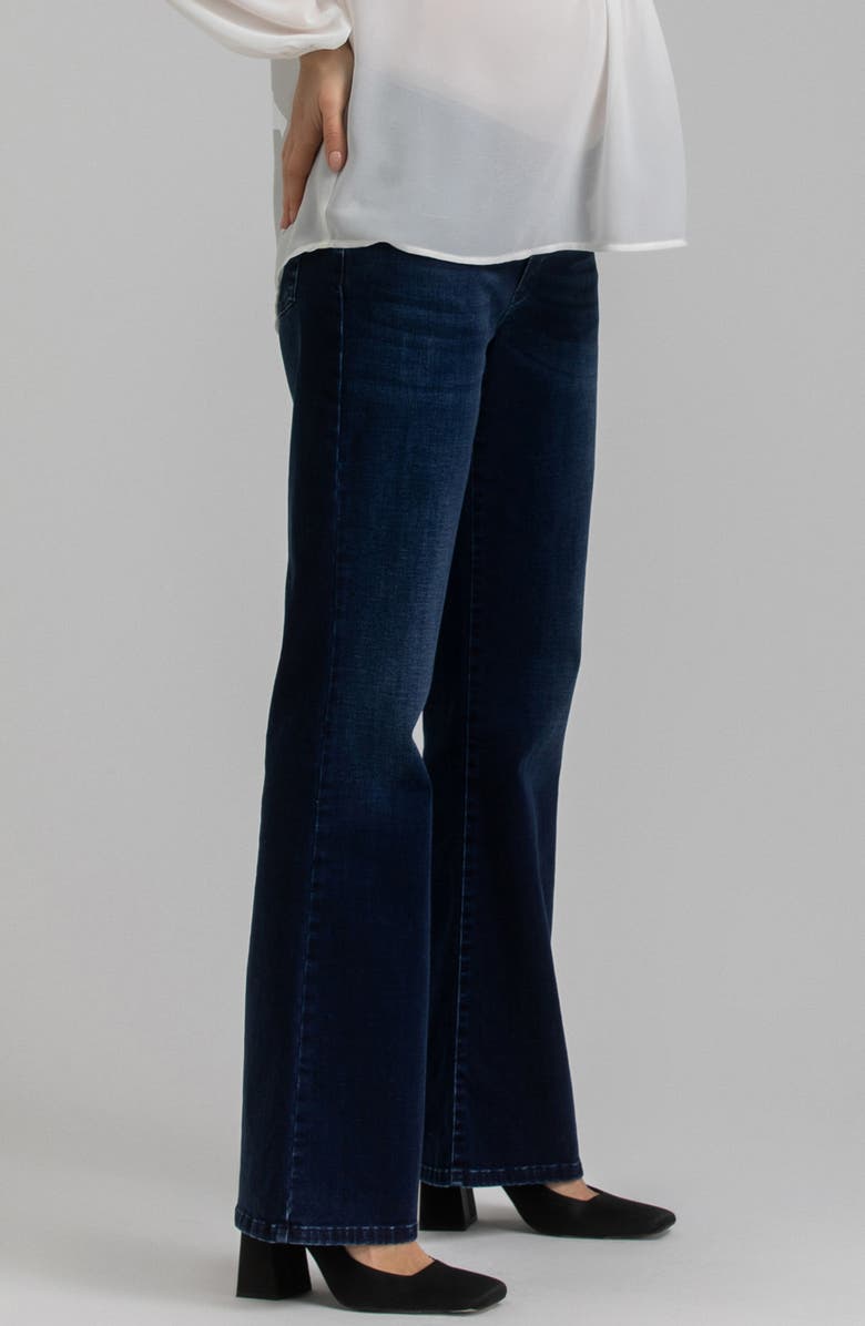 PIETRO BRUNELLI MATERNITY Over the Bump Flare Maternity Jeans, Alternate, color, Bright Blue