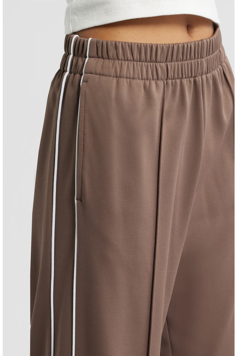 Fleece Track Pants, Alternate, color, BROWN QUARTZ
