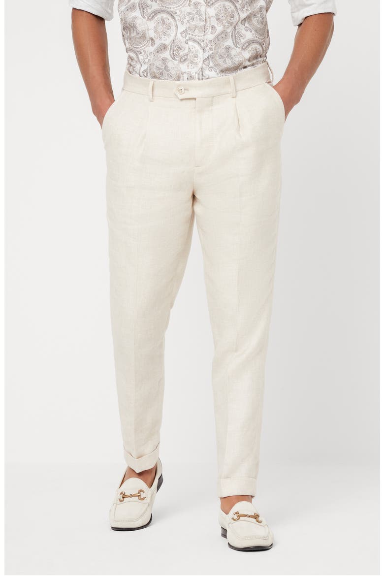 Leisure fit trousers, Alternate, color, Off-White