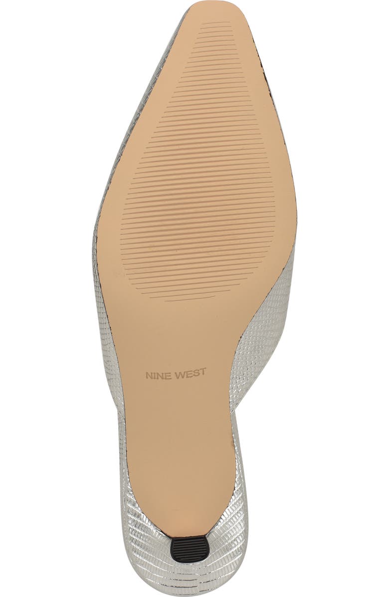 Nine West Camenla Mule, Alternate, color, Silver