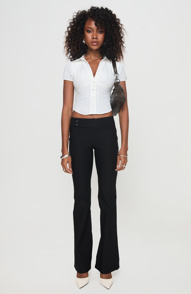 Princess Polly Sakshi Short Sleeve Button-Up Shirt, Alternate, color, White