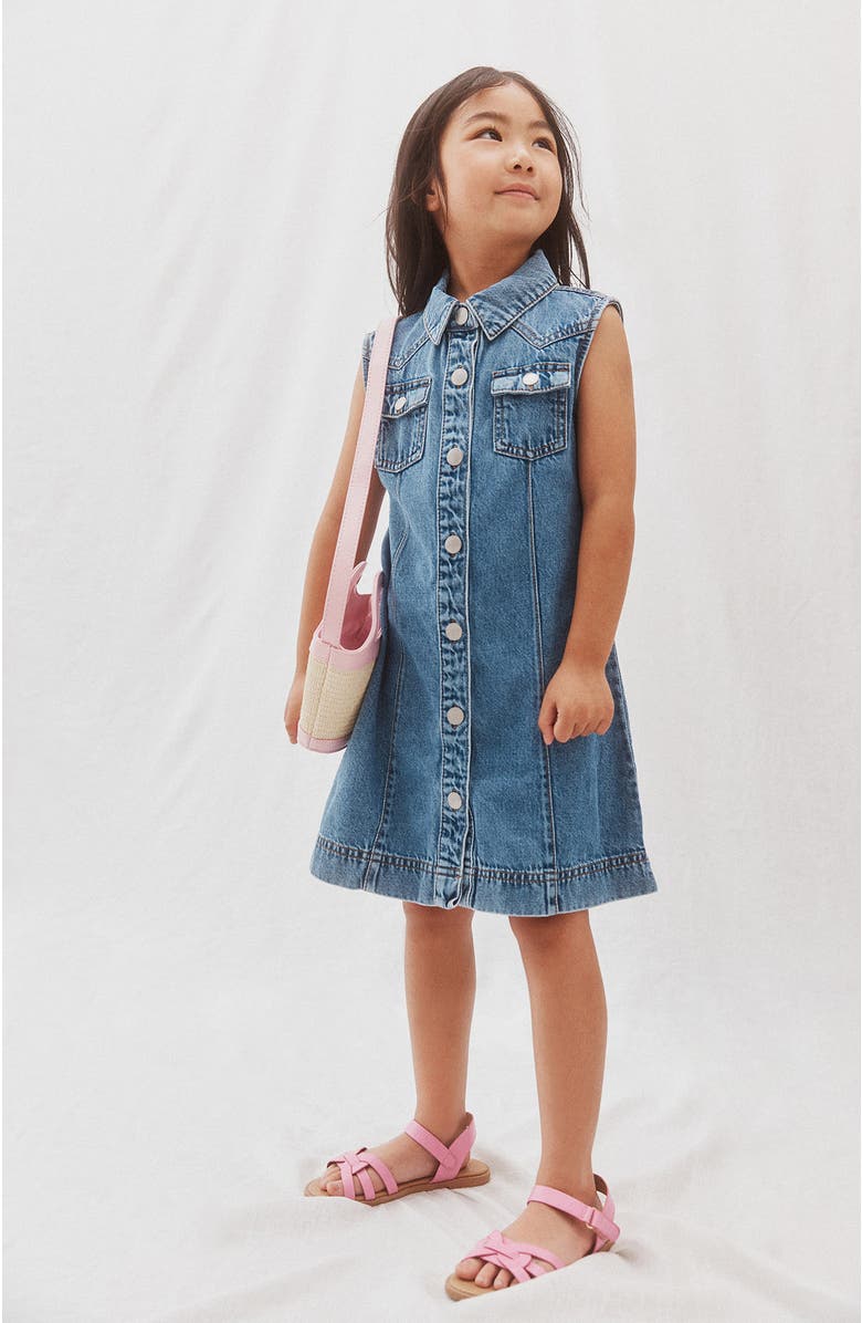 Cotton On Kids Kid's Ellen Denim Dress, Main, color, 
