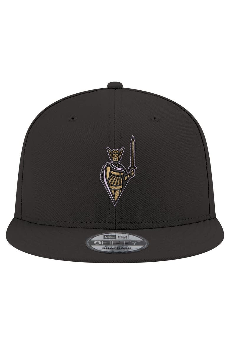 New Era Unisex New Era Eclipse Black Golden State Valkyries Logo 9FIFTY Snapback Hat, Alternate, color, Eclipse Black