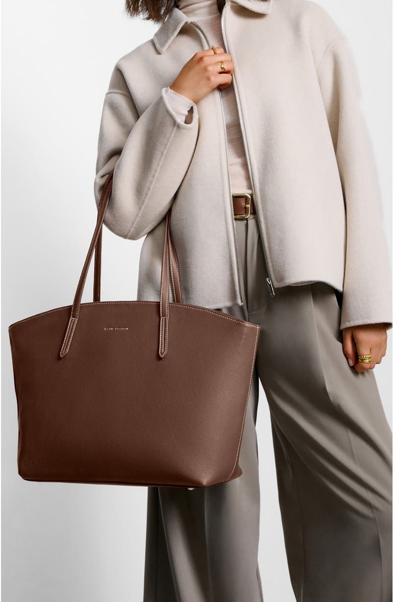 Katie Loxton Harlyn Work Tote Bag, Alternate, color, Chocolate