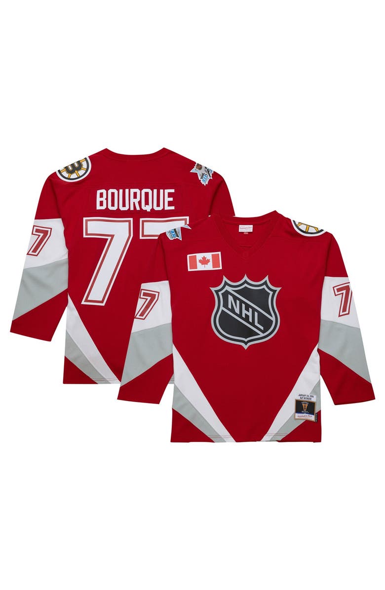 Mitchell & Ness Men's Mitchell & Ness Ray Bourque Scarlet  1999 NHL All-Star Game Blue Line Player Jersey, Alternate, color, 