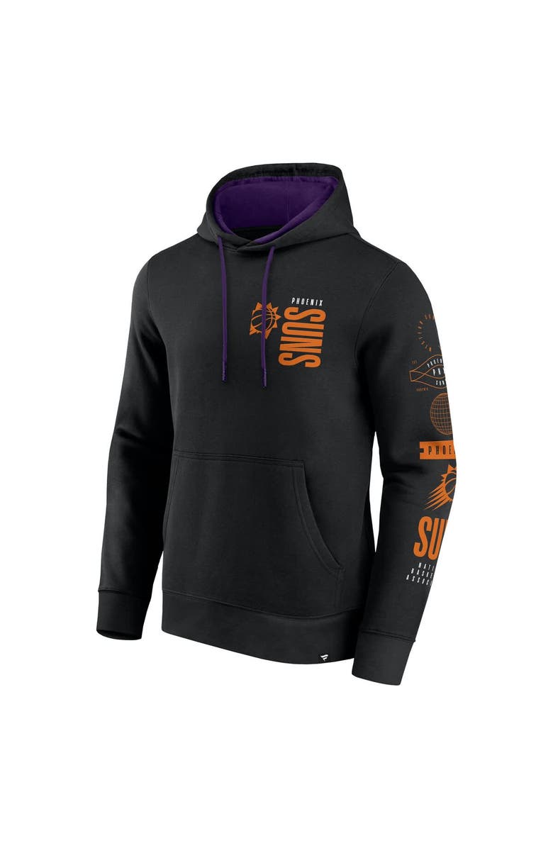FANATICS Men's Fanatics Black Phoenix Suns Game Time Crossover Pullover Hoodie, Alternate, color, Black