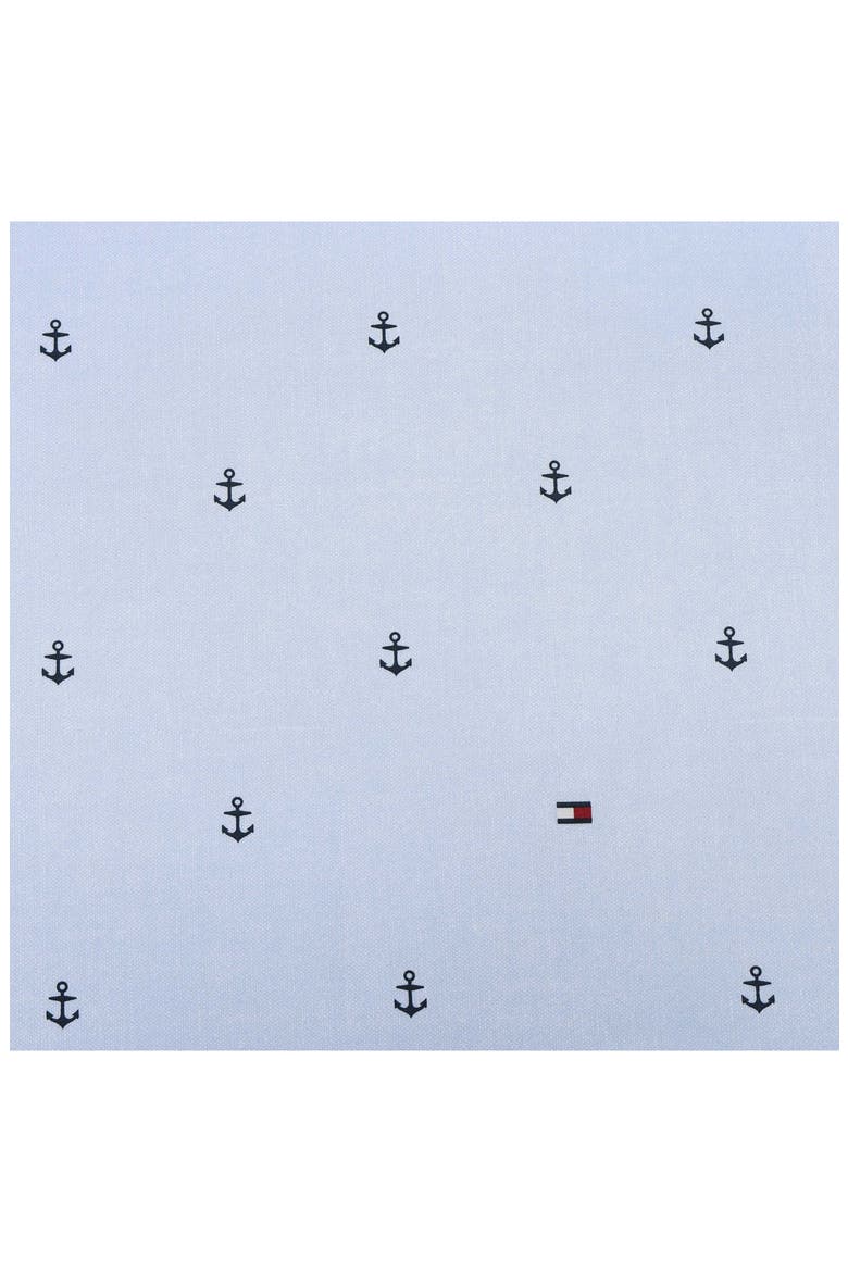 Anchor & Flag Cotton Percale Sheet Set, Alternate, color, LIGHT BLUE