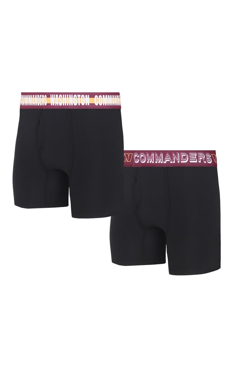 CONCEPTS SPORT Men's Concepts Sport Washington Commanders Gauge Knit Boxer Brief Two-Pack, Alternate, color,