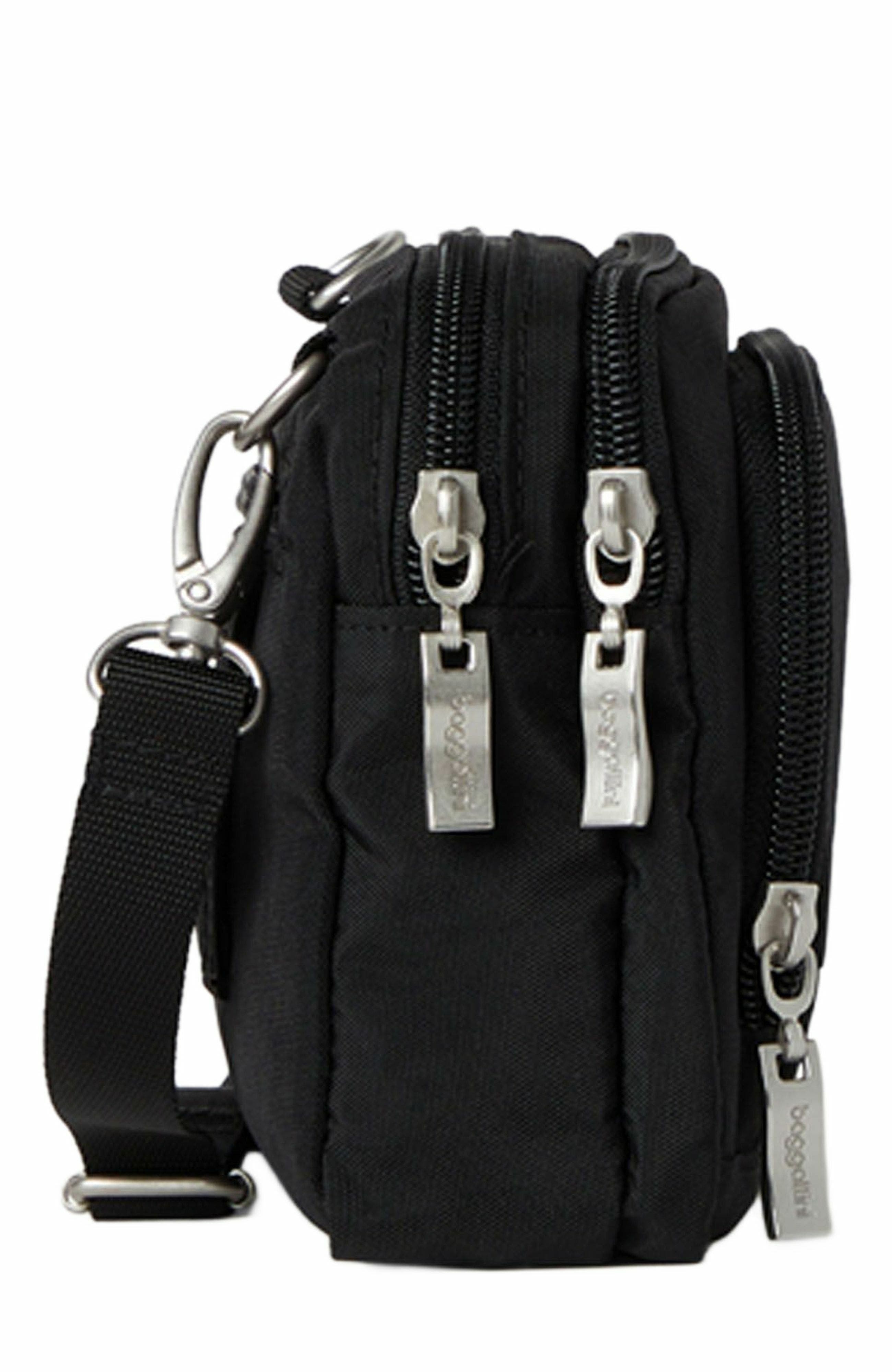BAGGALLINI Trifecta RFID Wallet Crossbody Bag, Alternate, color, Black