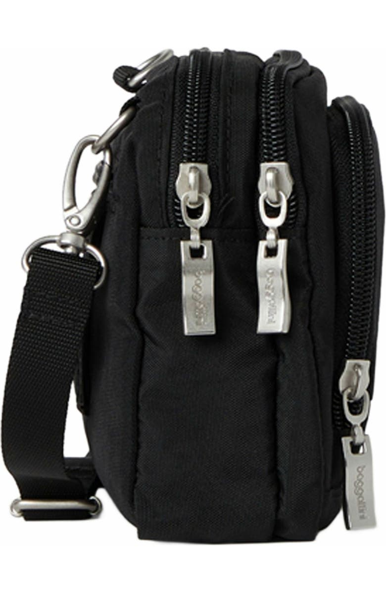 BAGGALLINI Trifecta RFID Wallet Crossbody Bag, Alternate, color, Black