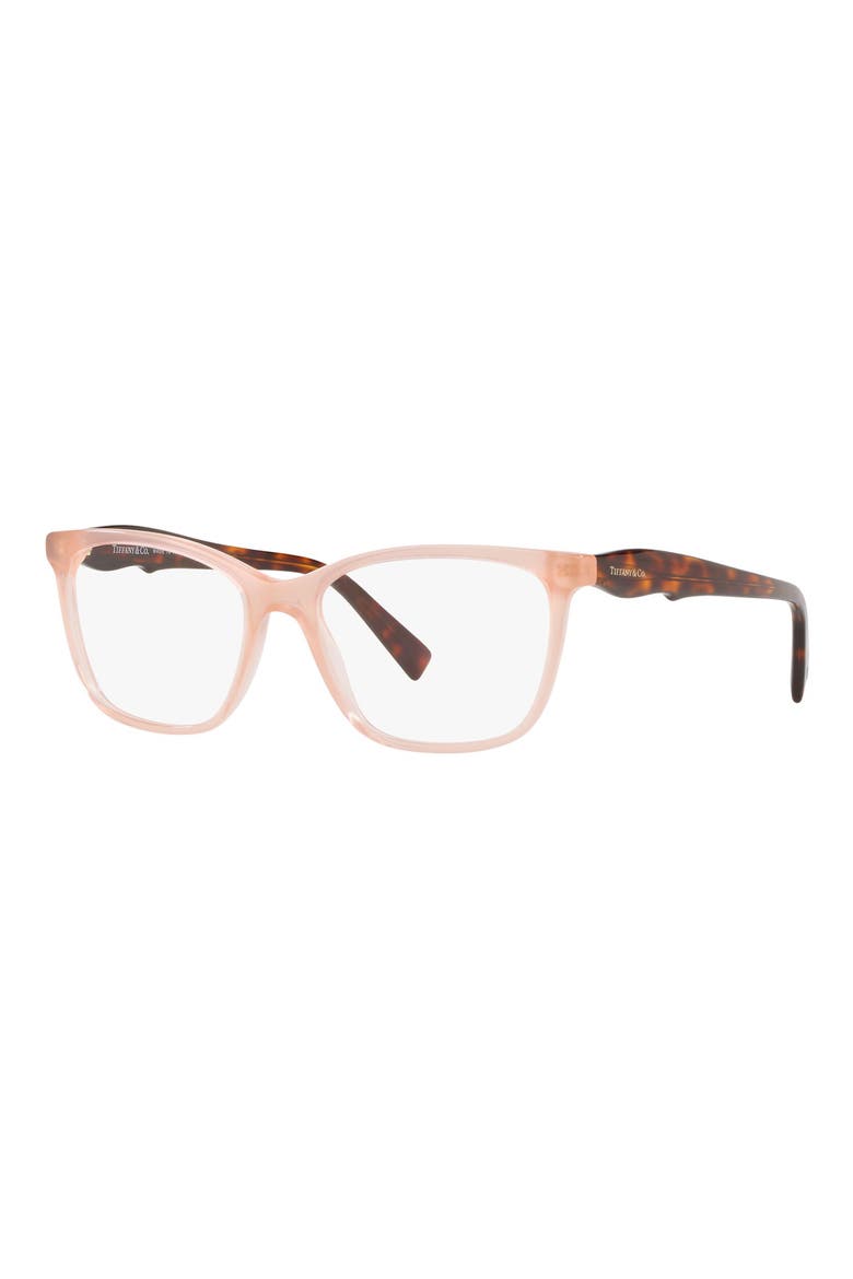 54mm Square Optical Glasses, Alternate, color, ROSE