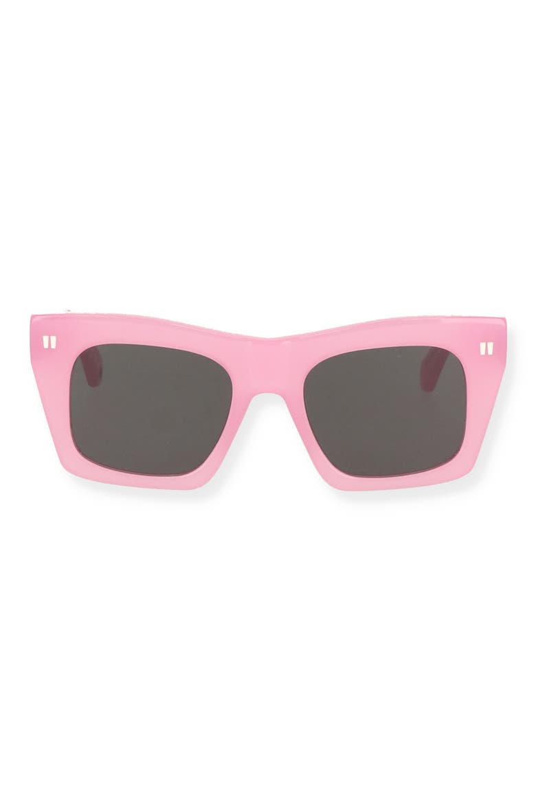 Selma 51mm Square Sunglasses, Main, color, PINK DARK GREY