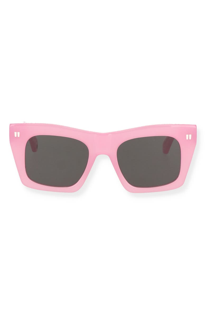 Off-White Selma 51mm Square Sunglasses, Main, color, Pink Dark Grey