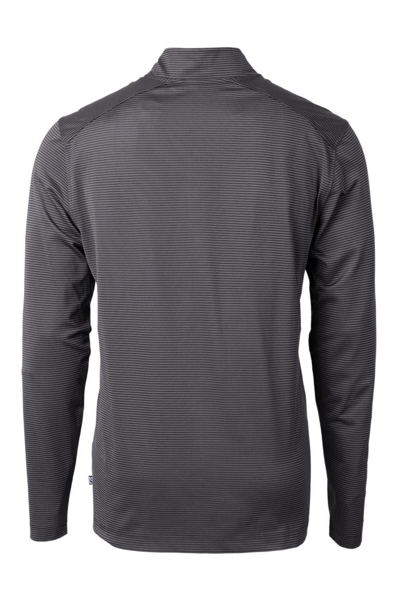 Virtue Micro Stripe Quarter Zip Pullover, Alternate, color, BLACK/ ELEMENTAL GREY