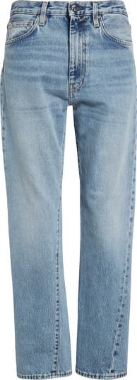 デニム・ジーパン Toteme Twisted seam organic cotton denim jeans Twisted seam denim washed blue – TOTEME