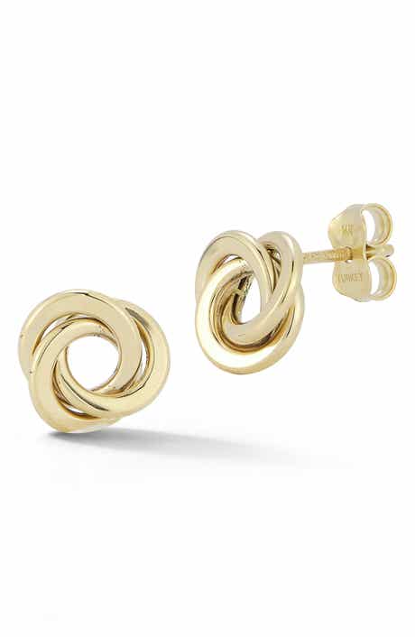 Ember Fine Jewelry 14K Love Knot Stud Earrings