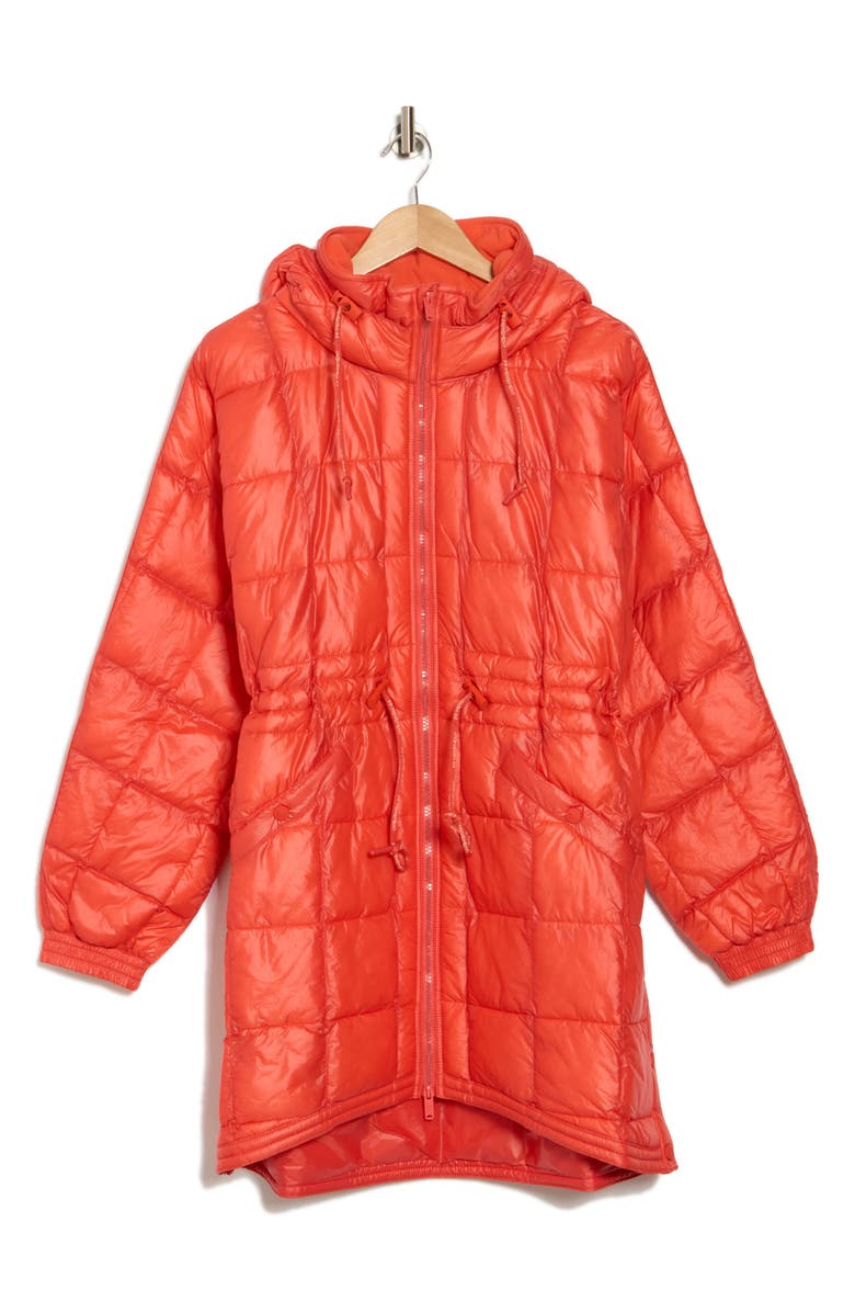 FREE PEOPLE MOVEMENT Patricia Packable Quilted Coat, Alternate, color, Cayenne
