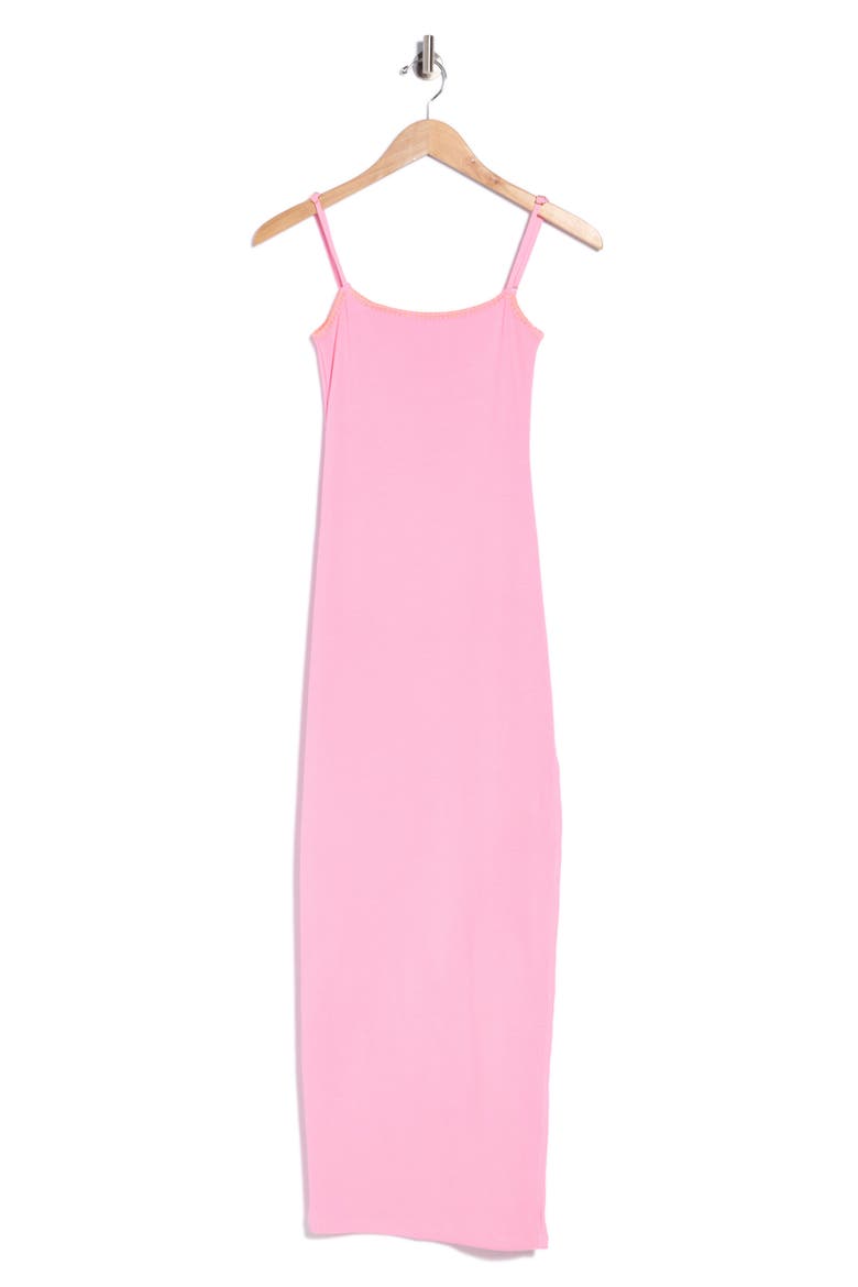 Lucca Scoop Neck Maxi Dress Cover-Up, Main, color, BRIGHT PINK