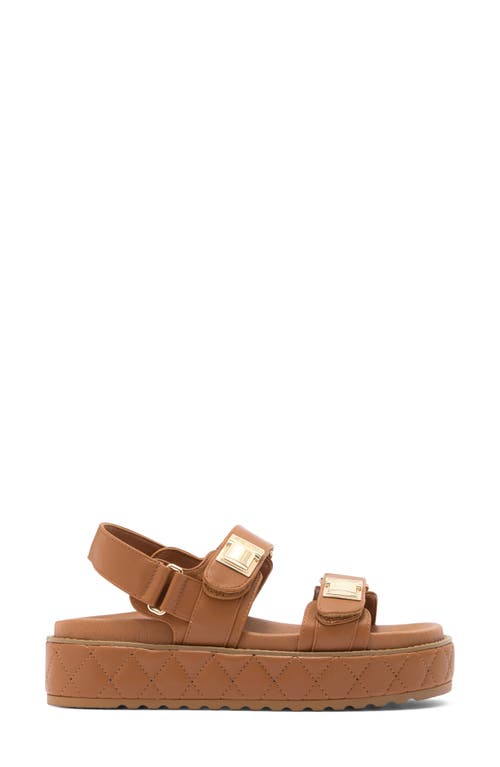 Steve Madden Bowie Platform Slingback Sandal In Cognac