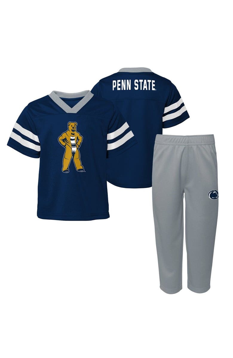 Outerstuff Toddler Navy Penn State Nittany Lions Two-Piece Red Zone Jersey & Pants Set, Main, color, Navy