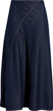 rag & bone Lisbon Denim Midi Skirt