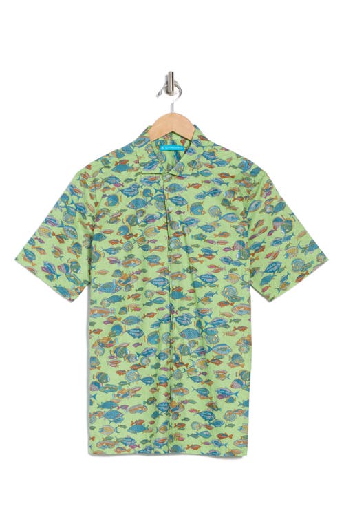 Tori Richard Schools Out Short Sleeve Cotton Button-up Shirt