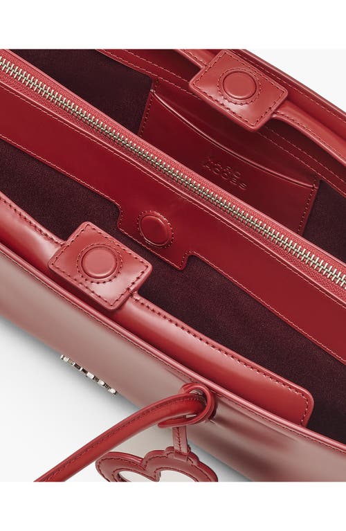 Marc Jacobs The Mirror Leather Satchel In Red
