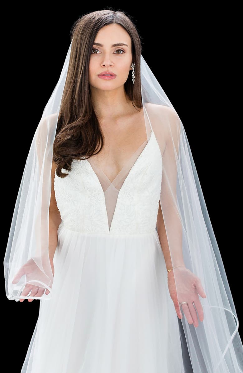 Brides & Hairpins Tamar Cathedral Veil, Alternate, color, Ivory